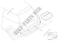 Install.kit, Park Distance Control for MINI Cooper D 2.0 2010