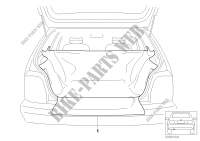 Protective load space cover for MINI One 1.6i 2000