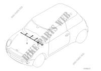 Wiring harness, instrument panel for MINI Cooper 2002