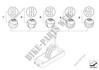 Gear shift knobs for MINI One 1.6i 2000
