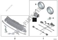 Installing set additional headlight for MINI Cooper D 2.0 2010