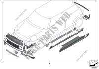 Retrofit kit JCW Aerokit (from 03/2012) for MINI Cooper D 2.0 2010