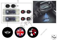 LED door projector for MINI Cooper SD 2013