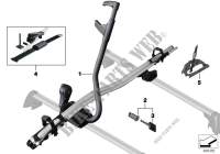 Touring bicycle holder for MINI Cooper S 2014