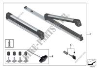 Ski and snowboard bracket pull out for MINI One 1.6i 2000